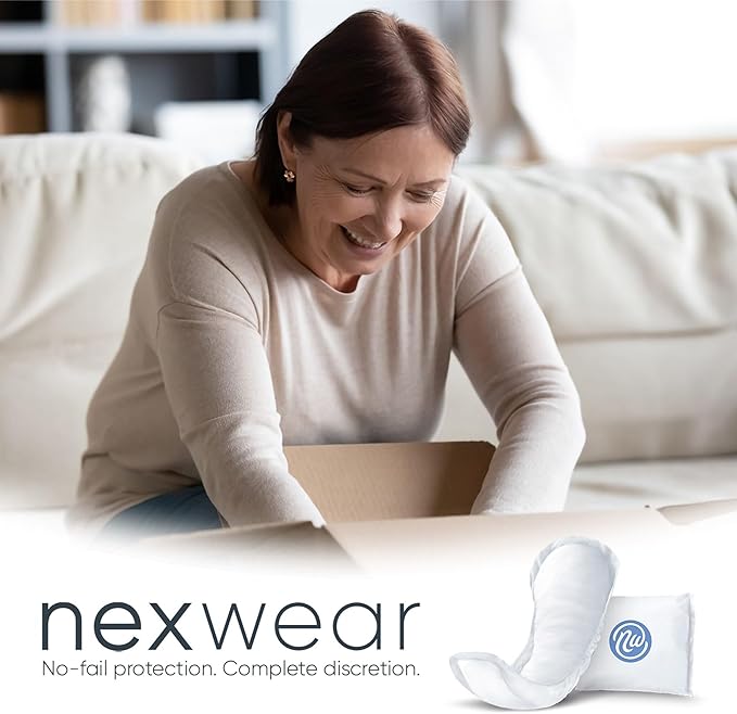 Incontinence Pads for Women, Skin-Safe Design, 10 in, 30 Count, 3 Packs, 90 Total
