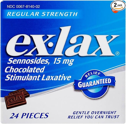 ex-lax Chocolated Stimulant Laxative, Chocolate 24 2)