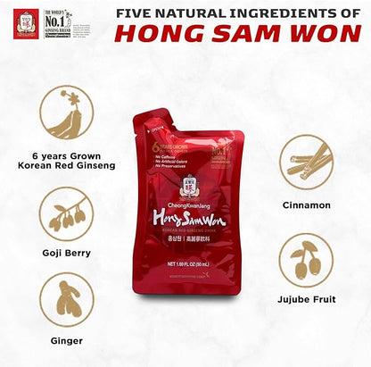 CheongKwanJang Hong Sam Won Korean Red 60P