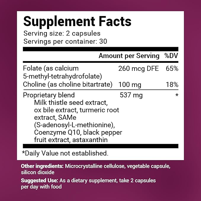 Dr. Berg Liver Cleanse Detox Capsules w/Unique Blend of Milk Thistle, Ox Bile & Folate - Liver Supplement Includes Turmeric, Black Pepper & Choline - 60 Capsules