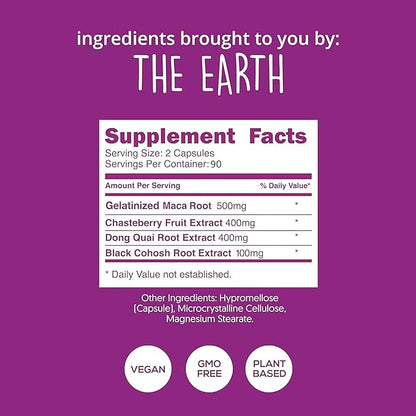 PMS Support Supplement for Women 180 Ct - Hormonal Balance for Women | Menopause & Perimenopause Supplements Women | Bloating Relief for Women, Menstrual Cramp Relief, PMDD | Vegan, Non-GMO