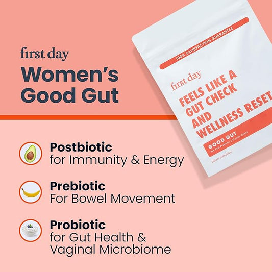 FIRST DAY Womens Tribiotic Gummies – Pre+, Post+, Probiotics & More – 60 Day Supply