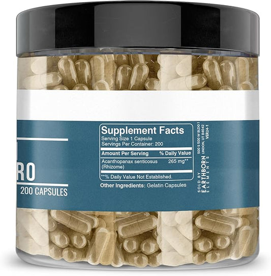 Earthborn Elements Siberian Eleuthero 200 Capsules,
