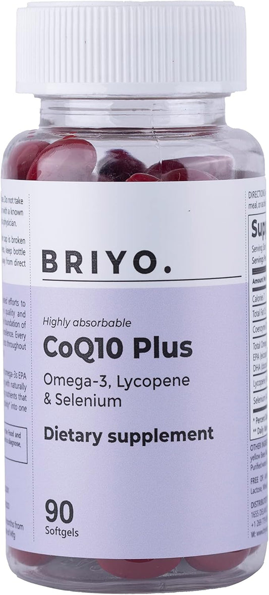 Highly absorbable CoQ10 100 mg Plus Omega-3 with (90 softgels)