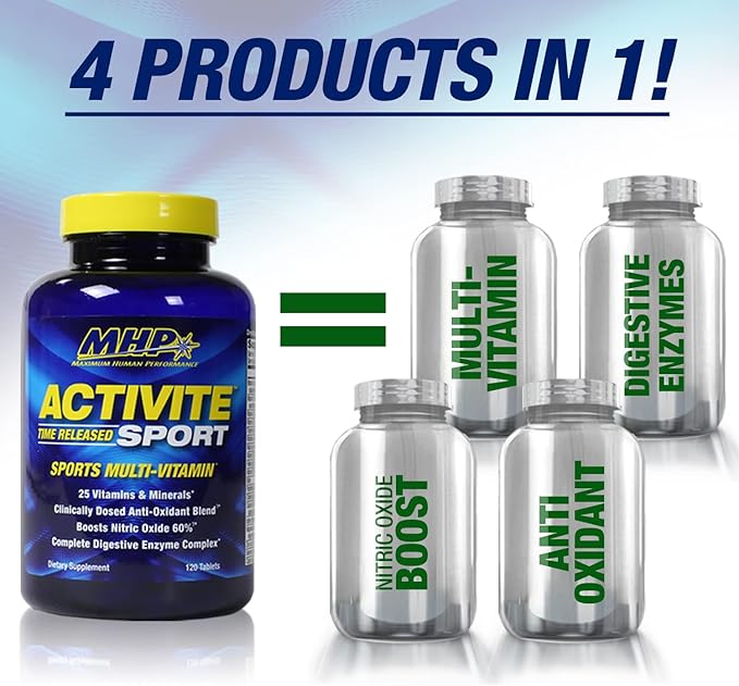 MHP Activite Sport Multi Vitamin, 25 120 Tablets