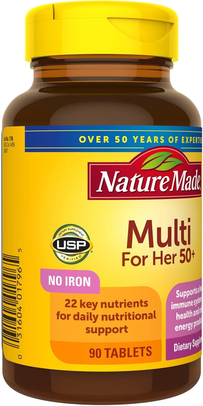 Nature Made Women's Multivitamin 50+ Tablets 90 Count
