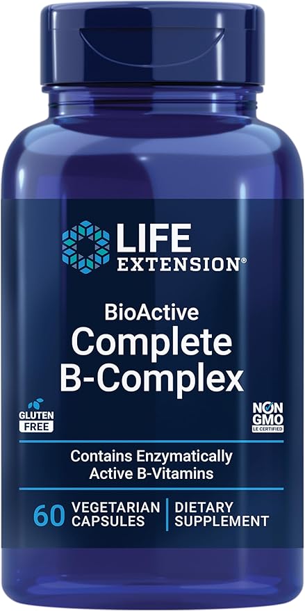 Life Extension Bioactive Complete B-complex, Heart, 60 Vegetarian