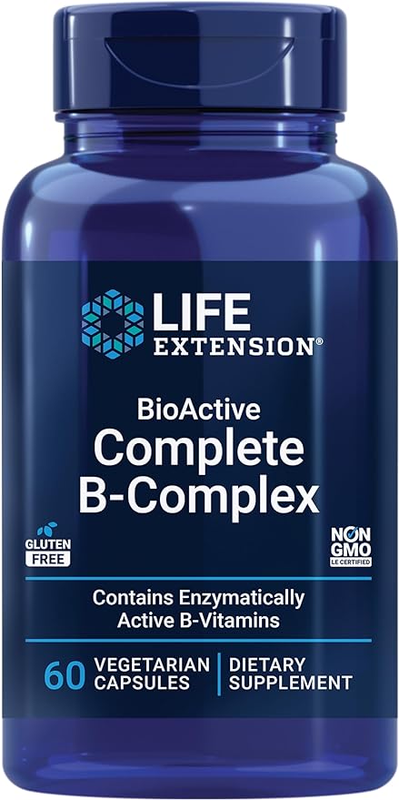 Life Extension Bioactive Complete B-complex, Heart, 60 Vegetarian