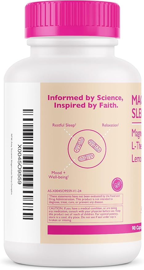 Magnesium Sleep Complex with L-Theanine and 90 Capsules