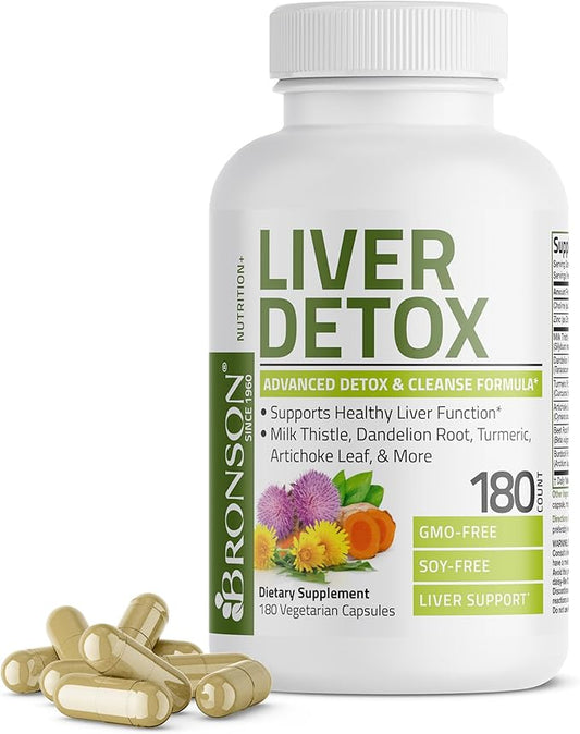 Bronson Liver Detox Advanced Detox & 180 Vegetarian