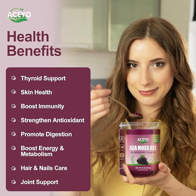 (8 OZ) Sea Moss Gel Organic 102 Vitamins