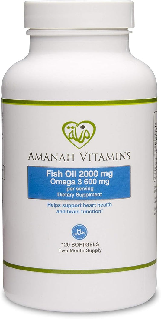 Omega 3 Fish Oil 2000 mg 120 Softgels