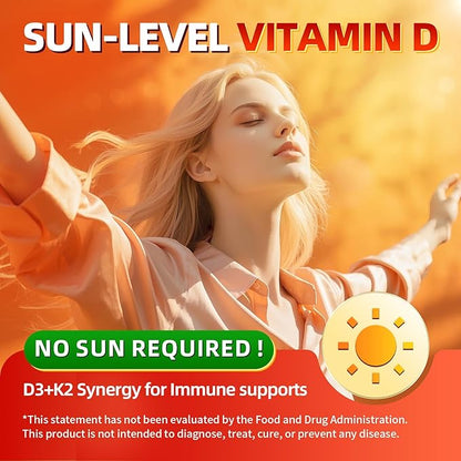 GPGP GreenPeople Vitamin D3 K2 Drops with MCT Oil 10000 IU - Maximum Strength Vitamin D Liquid, No Fillers, Non-GMO Liquid D3 for Faster Absorption and Immune Support (4 Fl OZ)