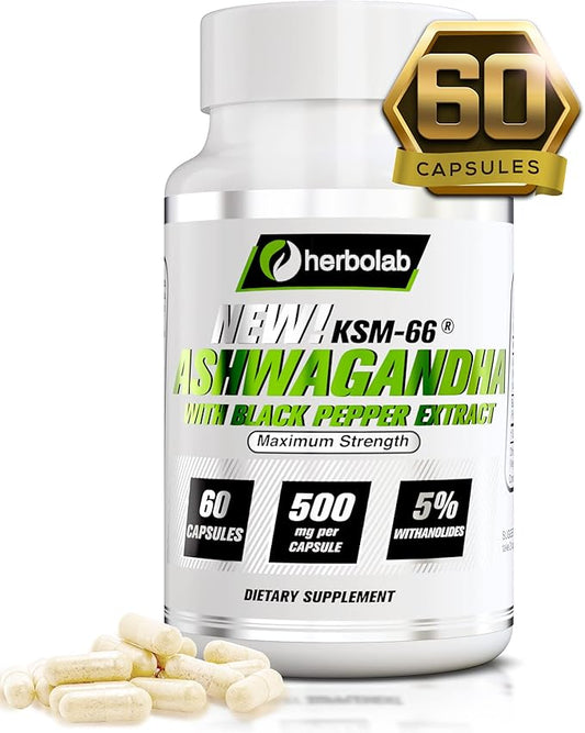 Ashwagandha KSM 66 15:1 with Black 5+% Withanolides