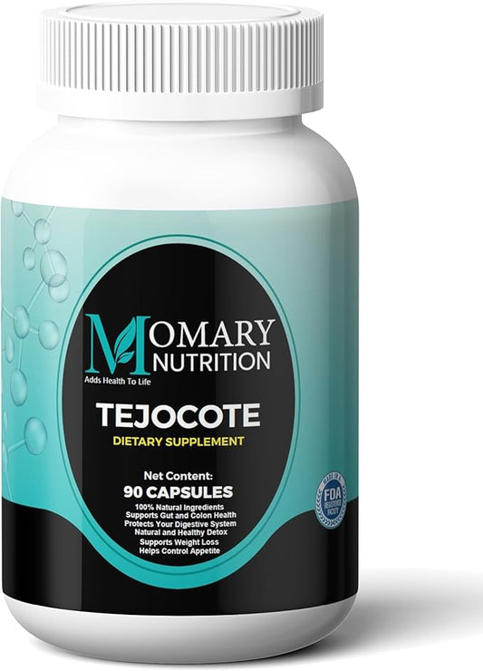 Tejocote Root Herbal Dietary Supplement, Spirulina Algae Powder, Nopal Prickly Pear Cactus Powder, Natural and Healthy Detox and Weight Loss Support, Ultra High Purity, 3rd Party Tested, 90 Capsules