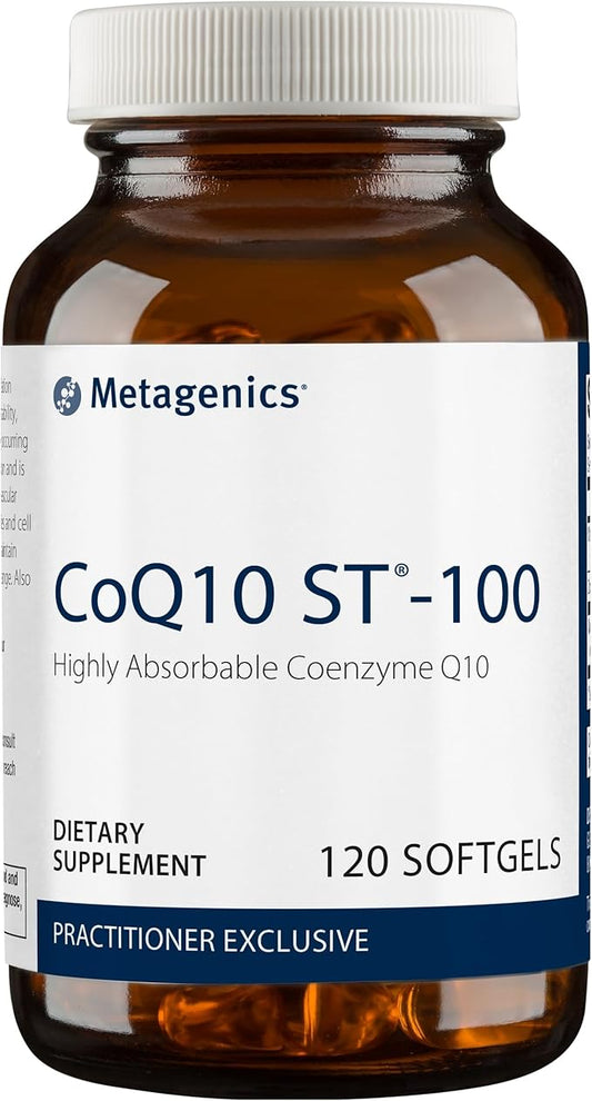 Metagenics CoQ10 ST-100-100 mg Coenzyme Q10 Supplement 120 Softgels