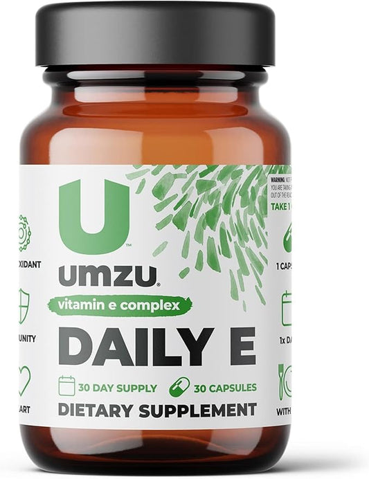 UMZU Daily E Vitamin E Capsules 100% of (30 Days 30 Capsules)