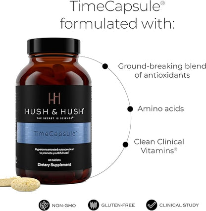 Hush & Hush TimeCapsule Multivitamin, Women's B12, Vitamin 60 Tablets