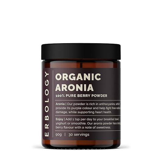 Erbology Organic Aronia Berry Powder 3.2 oz 30 Servings