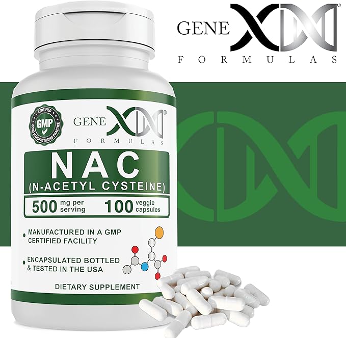 GENEX NAC 500mg (100 Capsules) N-Acetyl (3 Month