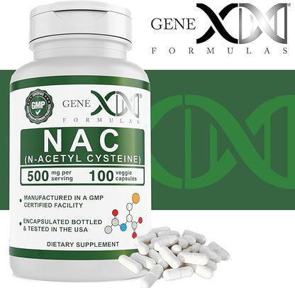 GENEX NAC 500mg (100 Capsules) N-Acetyl (3 Month
