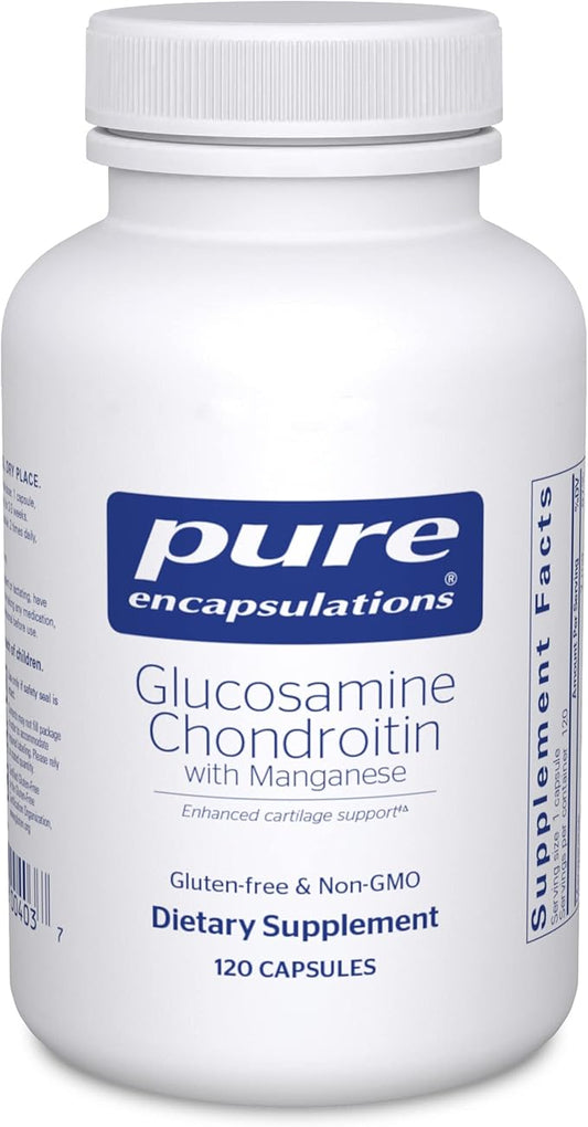 Pure Encapsulations Glucosamine Chondroitin with Manganese 120 Capsules