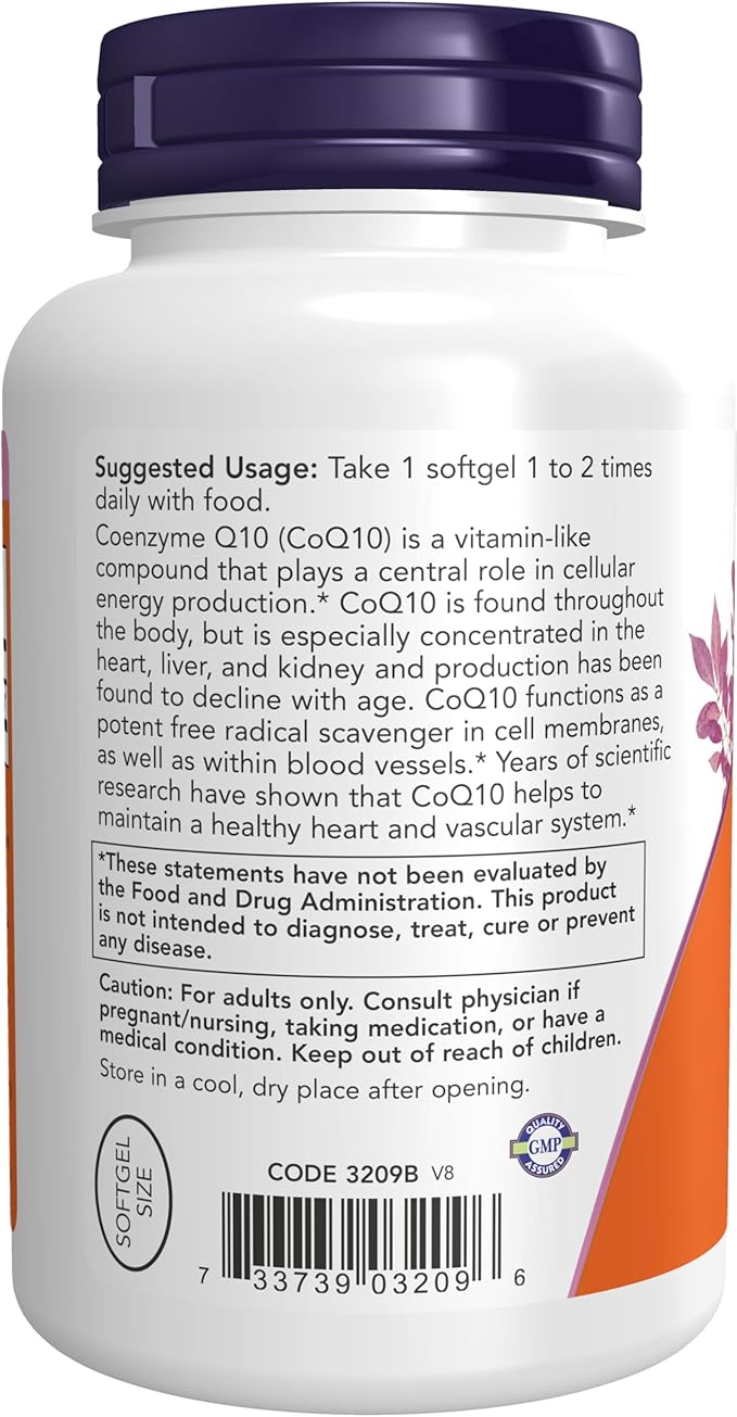 NOW Supplements, CoQ10 (Coenzyme Q10) 100 150 Softgels