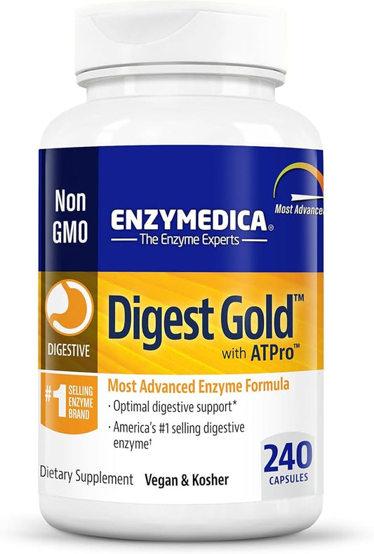 Enzymedica Digest Gold + ATPro, Maximum 240 Count