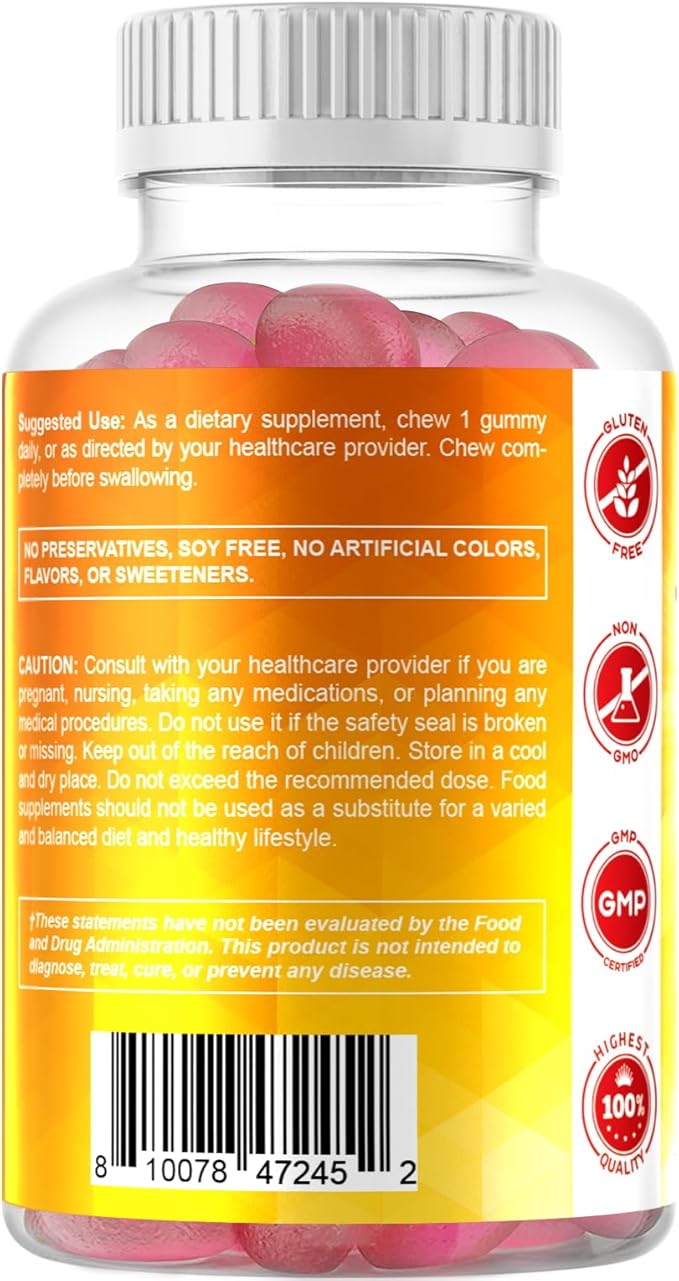 Vitamatic Sugar Free Vitamin D3 2000 IU - 120 Pectin Based Gummies - Great Taste - Healthy Bones, Mood & Immune System Function - Non-GMO - 120 Servings