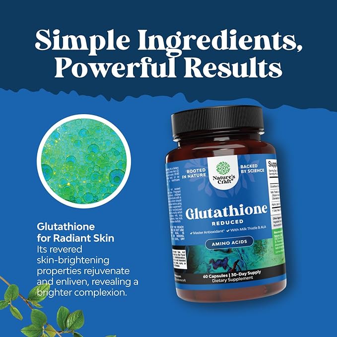 Reduced Glutathione Supplement with Glutamic Acid 1000mg Per