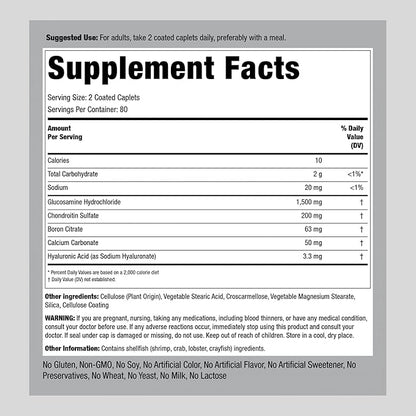 Piping Rock Glucosamine Chondroitin 160 Caplets