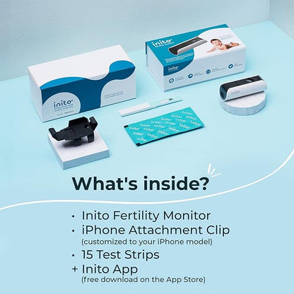 Inito Fertility Monitor & Hormone Tracker 15 Test 7 Plus 8 Plus)