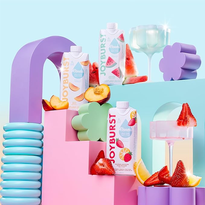 Sugar Free Electrolyte Water, Zero Calorie Hydration Drink, Refresh, Hydrate & Recover, Electrolytes+Vitamin B's + Focus, Comes in Eco-friendly Tetra Pak® (Variety Pack, 18 Packs)