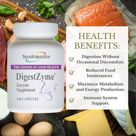 Transformation Enzymes Natural DigestZyme Supplement Formula 240 Cap