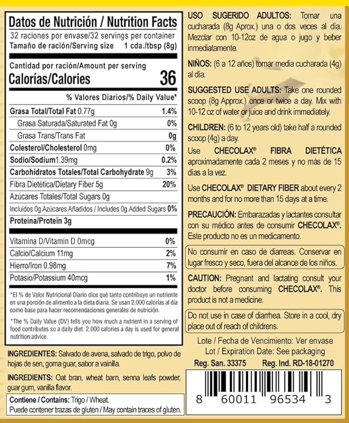 Our Dietary Fiber Alleviates Constipation Naturally, (10.5 oz)