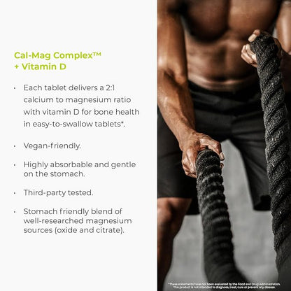 Calcium Magnesium Supplement (Cal-Mag Complex) - 300mg Calcium & 150mg Magnesium - 300 Tablets - Endurance Products Company