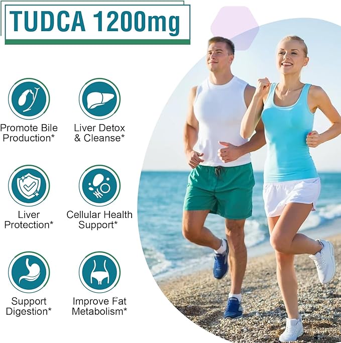 TUDCA Supplement 1200mg 180 Veggie