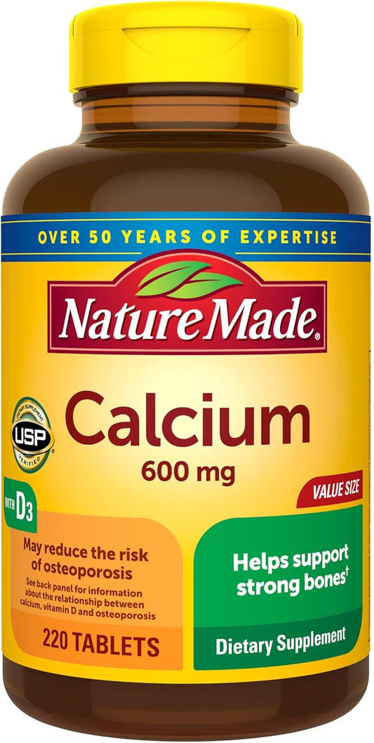 Nature Made Calcium 600 mg D3, Dietary 220 Tablets 1)