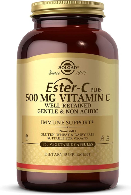 Solgar Ester-C Plus 500 mg Vitamin 250 Vegetable 250 Servings
