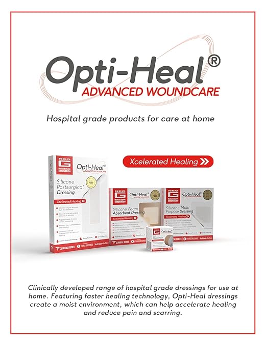 Neo G Opti-Heal Wound Recovery Silicone 1.6 x 5.9 inch 6 Strips