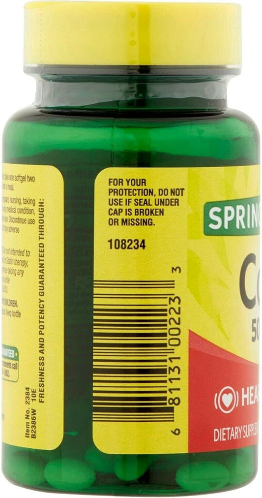 Spring Valley - Co Q-10 50 Q10, CoQ10, CoQ10, 30 30 Softgels