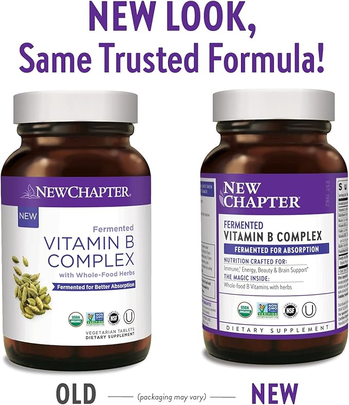 New Chapter Fermented vitamin b complex, 30 Count
