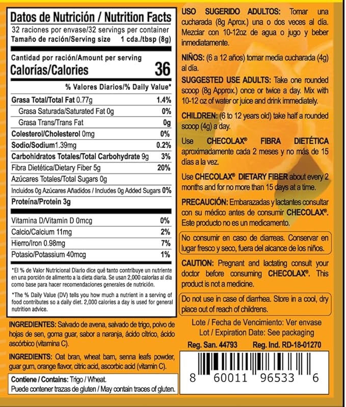 Our Dietary Fiber Relieves Constipation Naturally, (4.5 oz)