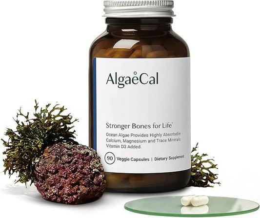 ALGAECAL - Plant Based Calcium Supplement D3 (1000 (1000 IU) 13 Minerals 90 Veggie 3 Month