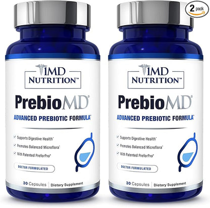 1MD Nutrition PreBioMD - Prebiotic with PreforPro | Support Healthy Digestion and Beneficial Bacteria