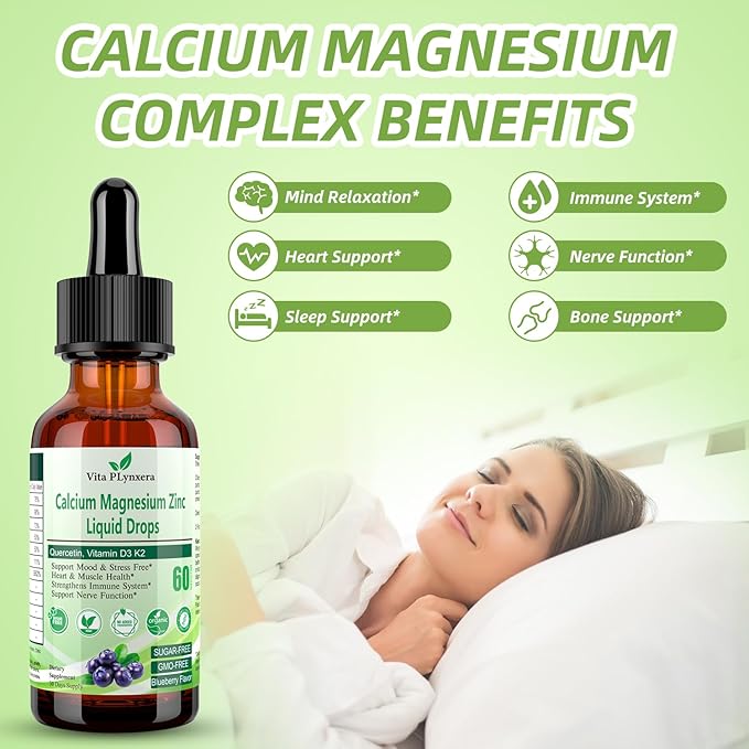 Calcium Magnesium Zinc, Liquid Calcium Magnesium D3 K2, K2, B6, B6, Omega-3, Omega-3, High