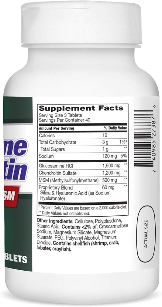 21st Century Glucosamine and Chondroitin Plus 120 Count