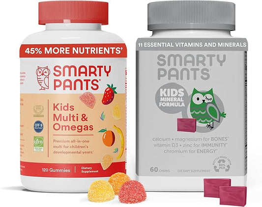 SmartyPants Kids Multivitamin Gummies & Kids 3 Fish 30 Day