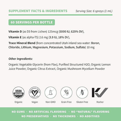 Sprout Living Organic Vitamin D3 5000 (2 FL 60 Servings)