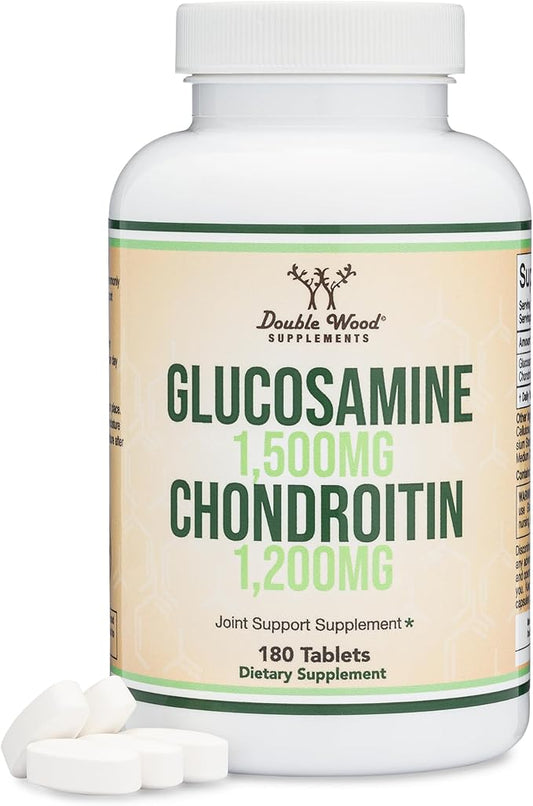 Glucosamine Chondroitin Triple Strength (1,500mg Glucosamine 1,200mg Chondroitin) 180 Tablets,